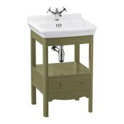 Burlington Guild Floorstanding Vanity Unit With Washbasin Carlyle Green image