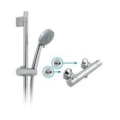 VADO Celsius Exposed Thermostatic Multi-Function Shower Set Chrome image