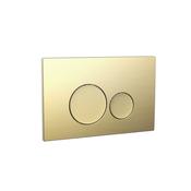 Bathworks Essentials Round Brushed Brass Dual Flush Button image