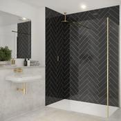 Merlyn Versa  Wet Room Glass Shower Panel Colour