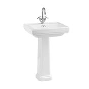 Riviera Square Basin with Full Pedestal White 580mm image