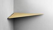 Reframe Corner Shower Shelf || Brass