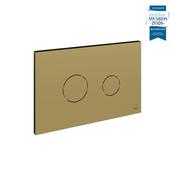 Vado Round Button Flush Plate - Satin Brass image