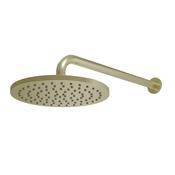 Bathworks Essentials Core Round Shower Head &amp; Arm Brushed Brass image