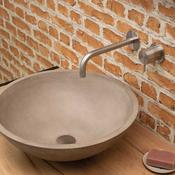 Flow Wall Mounted Basin Tap - Brushed Stainless Steel image