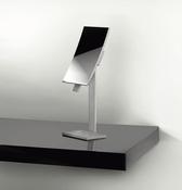 WE Deep Freestanding Magnifying Mirror - Brushed Stainless Steel image