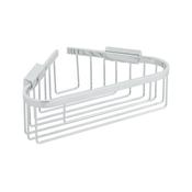 Vado Wall Mounted Large Triangular Corner Shower Basket Chrome Brass image