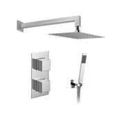 VADO Tablet Notion 2 Outlet Thermostatic Shower Set Chrome image