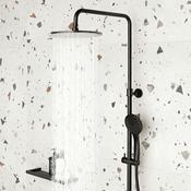 Vado Individual Adjustable Round Thermostatic Shower Column image