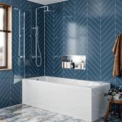 Britton Hoxton 6 Double Panel Bath Screen 1500mm x 1150mm