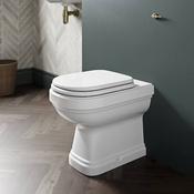 Riviera Back to Wall WC Pan with Toilet Seat image