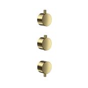Bathworks Essentials Plain Shower Valve Pack Brushed Brass image