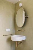 Flow Wall Mounted Basin Tap - Brushed Brass image