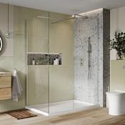 Bathworks Essentials S8 Wetroom Panel 600 Chrome