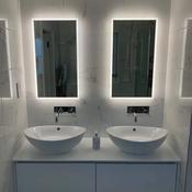 HIB Globe 450mm LED Illuminated Mirror image