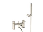 Bathworks Essentials Core Bath Shower Mixer Brushed Nickel image