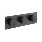Vado Origins Knurled Tablet Horizontal 3 Outlet Thermostatic Concealed Shower Va