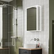 HiB Sound LED Illuminated Mirror Bathroom Cabinet With Bluetooth and Speakers