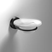 Sonia Tecno Project Bathroom Glass Soap Dish Black