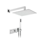 VADO Tablet Notion Chrome 2 Outlet Thermostatic Shower Set image