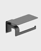 Sonia Eletech Toilet Roll Holder With Shelf - Black image