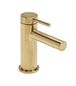 Tavistock Anthem Mini Basin Mixer Brushed Brass with Click Waste