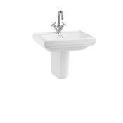 Burlington Riviera Basin with Semi Pedestal White image