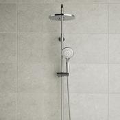 Vado Atmosphere Round Thermostatic Shower Column Polished Chrome image