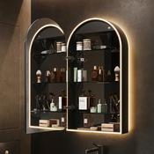 HiB Romana Arch LED Cabinet – Black