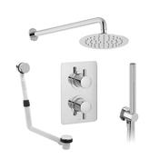 VADO DX Celsius 3 Outlet Thermostatic Shower Set Chrome image