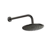 Bathworks Essentials Round Shower Arm &amp; Head Gunmetal image