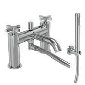 Tavistock Cohort Cross Deck Mounted Bath Shower Mixer