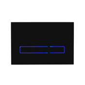 Tavistock Touch Sensor Dual Flush Plate – Black Glass image