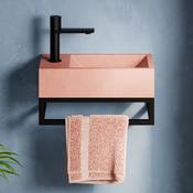 HiB Entero Dusky Pink 400mm Concrete Basin