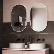 HiB Air 600 x 900mm Pill Shaped LED Bathroom Mirror image