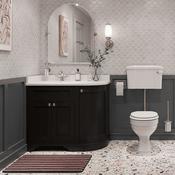 Burlington 980mm 3 Door Floorstanding Vanity Unit with Worktop and Basin image