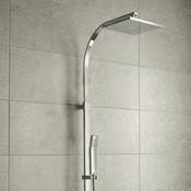 Vado Velo Square Thermostatic Shower Column Chrome image