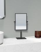 Sonia Lux Square Countertop 3x Magnifying Mirror - Black image