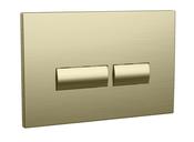 Bathworks Essentials Square Brushed Brass Dual Flush Button image