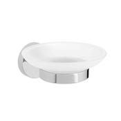 Vado Sirkel Frosted Glass Soap Dish Wall Mounted Chrome