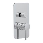 Bathworks Essentials Core Concealed Manual Dual Outlet Chrome image