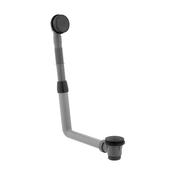 Vado Round Overflow Bath Filler with Clic-Clac Waste - Brushed Black