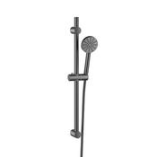 Bathworks Essentials Exposed Riser Rail Matte Gunmetal Brushed Bronze