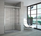 Series 8 Frameless Hinge Inline Shower Door In Recess - 1400mm