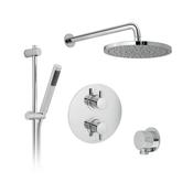 VADO DX Celsius 2 Outlet Thermostatic Shower Set Chrome image