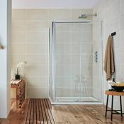 Bathworks Essential 1000mm Sliding Shower Door – Chrome image