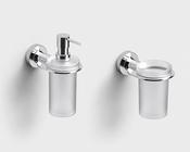 Sonia Tecno Project Chrome Soap Dispenser &amp; Tumbler Holder Pack image