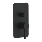 Bathworks Essentials Core Concealed Manual Dual Outlet Matte Black