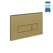 Vado Square Button Flush Plate - Satin Brass image