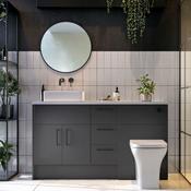 Bathworks Essentials Macie Black LED Mirror 600mm image